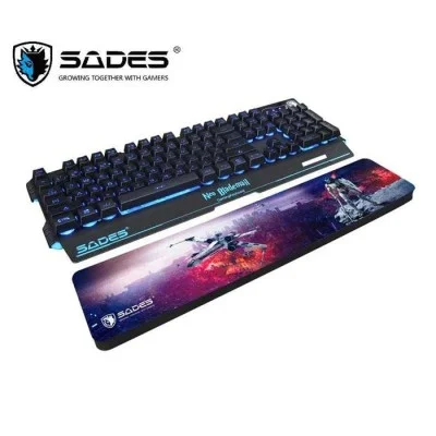 Sades Keyboard Wrist Rest Pad For Mechanical Gaming Keyboard - Black
